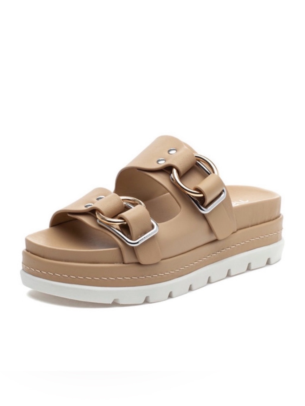 NWT J/SLIDES BAHA Sand Leather Sandal